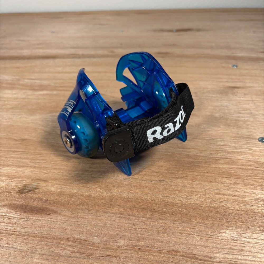 Razor Jetts DLX Heel Wheels Blue Light Up Adjustable Skate (single skate)
